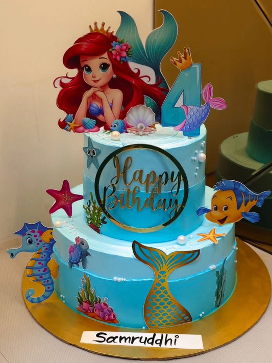 Enchanted Under-the-Sea Mermaid Cake