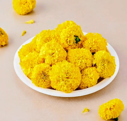 Golden Bloom Marigold Garland (Genda Phool)